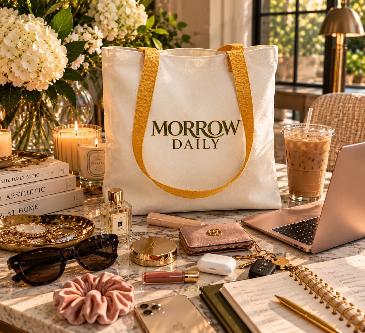 Morrow Daily Inspirational Tote Bag